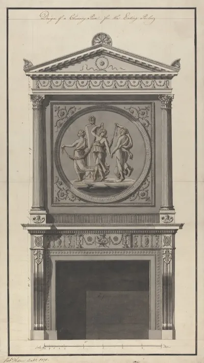 Headfort House Ireland Elevation Of The Eating Parlor