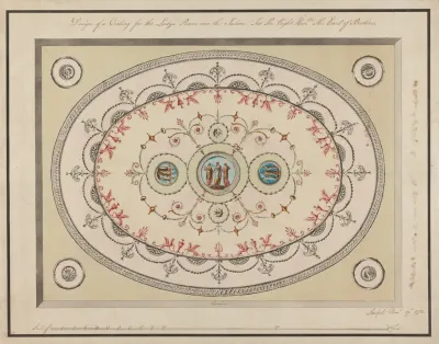 Headfort House Ireland Ladys Room Ceiling