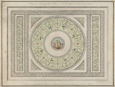 Headfort House Ireland Saloon Ceiling