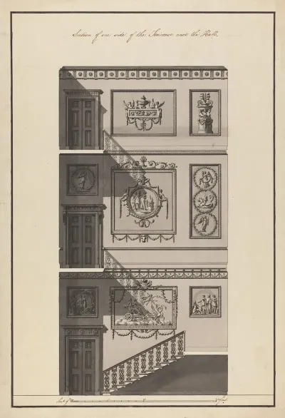 Headfort House Ireland Section Of The Staircase 3