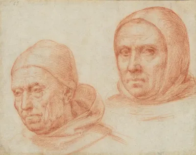 Heads Of Two Dominican Friars