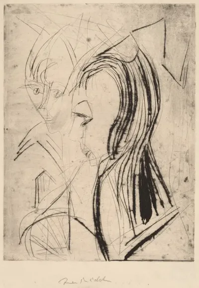 Heads Of Two Girls