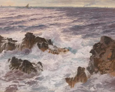 Heavy Seas Off The Coast Of Capri