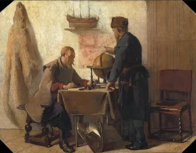 Heemskerck And Barents Planning Their Second Expedition To The Far North