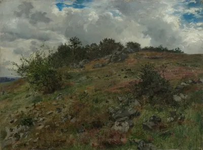 Heidelandschaft Bei Klein Sassen In Der Rhon