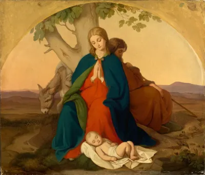 Heilige Familie Auf Der Flucht