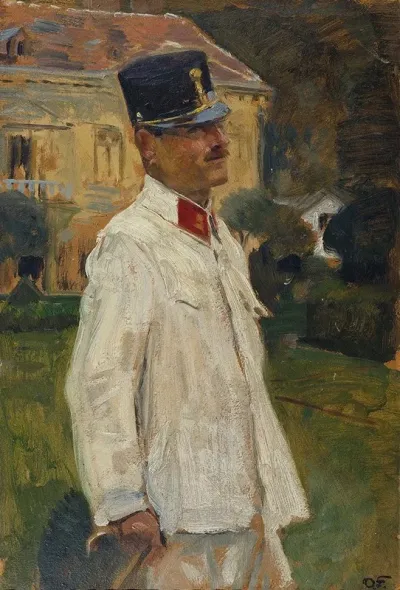 Heinrich Gallia In Offiziersuniform