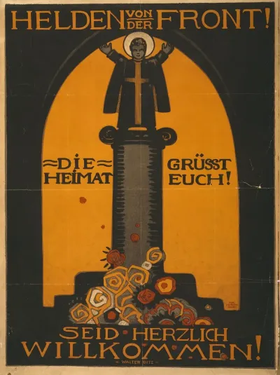 Helden Von Der Front Die Heimat Grusst Euch Seid Herzlich Willkommen
