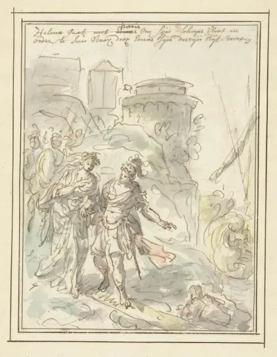 Helena Met Paris Onderweg Naar De Vloot