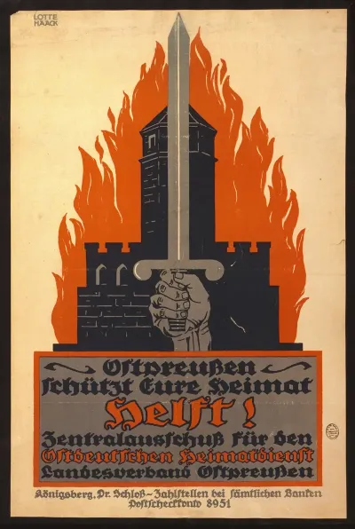 Helft Ostpreussen Schutzt Eure Heimat Zentralausschuss Fur Den Ostdeutschen Heimatdienst Landesverband Ostpreussen