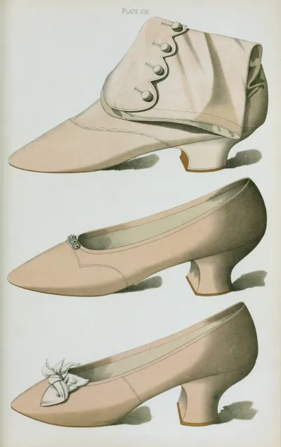 Heliotrope Colored Footwear Satin Boot Satin Shoe With Trio Of Steel Daisies Satin Bridesmaids Shoe With Silk Ribbon Bow