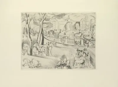 Henri De Waroquier Jardin Du Luxembourg