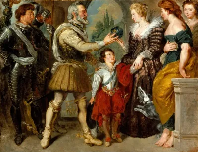 Henri Iv Conferring The Regency Upon Marie De Medici