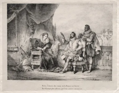 Henri Iv With Queen Elizabeth