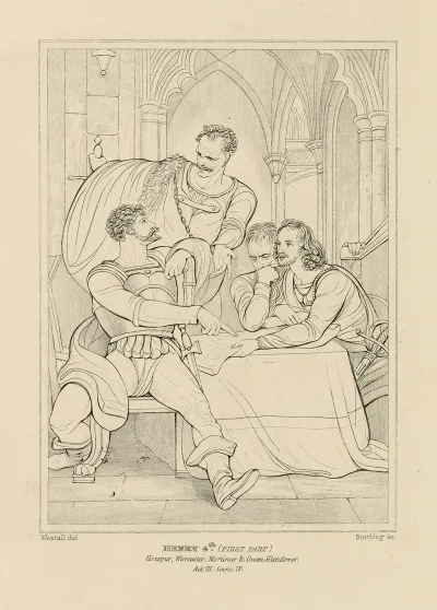 Henry 4th First Part Hotspur Worcester Mortimer Owen Glendower Act Iii Scene Iv