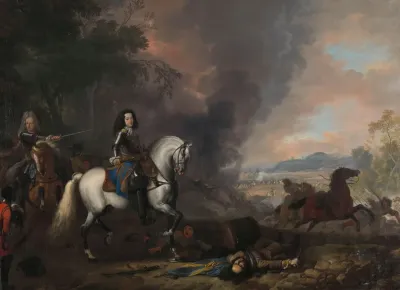 Henry Casimir Ii Prince Of Nassau Dietz In A Battle