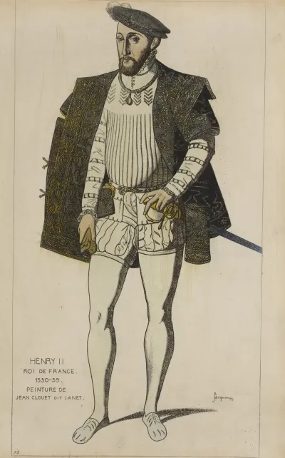 Henry Ii Roi De France 1550 59 Peinture De Jean Clouet Dit Janet
