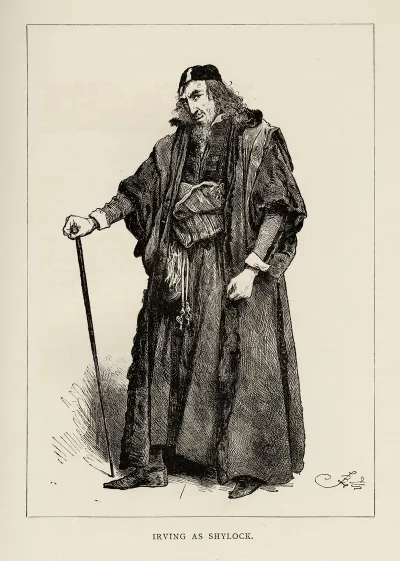 Henry Irving As Shylock In Shakespeares Merchant Of Venice