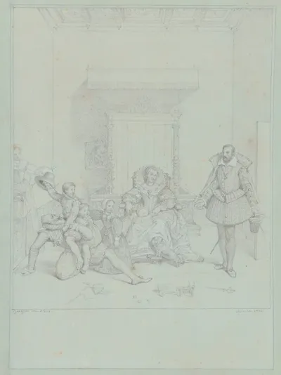 Henry Iv Playing With His Children