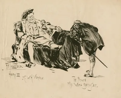 Henry Viii Played By Mr W H Vernon The Prince Played By Miss Vera Beringer