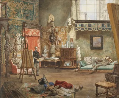 Henryk Rodakowskis Studio In Paris