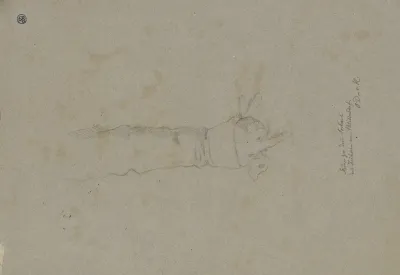 Herabhangender Arm In Der Hand Ein Handschuh Zum Portrat Des Freiherrn Von Blittersdorff