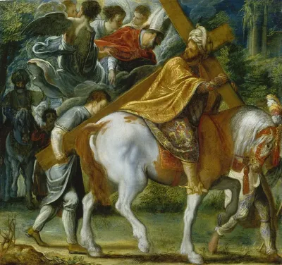 Heraclius On Horseback With The Cross