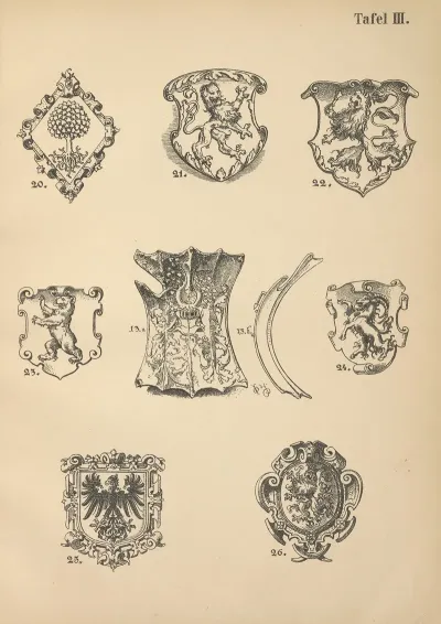 Heraldischer Handbuch Fur Freunde Der Wappenkunst Pl 03