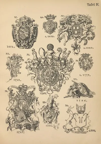 Heraldischer Handbuch Fur Freunde Der Wappenkunst Pl 04
