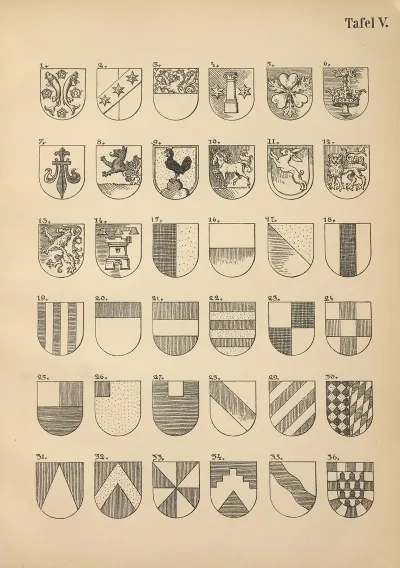 Heraldischer Handbuch Fur Freunde Der Wappenkunst Pl 05
