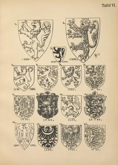 Heraldischer Handbuch Fur Freunde Der Wappenkunst Pl 06