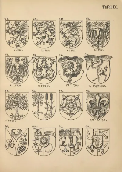 Heraldischer Handbuch Fur Freunde Der Wappenkunst Pl 09