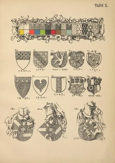 Heraldischer Handbuch Fur Freunde Der Wappenkunst Pl 10