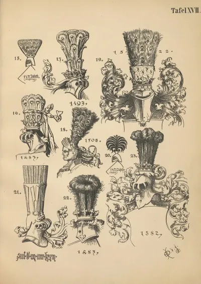 Heraldischer Handbuch Fur Freunde Der Wappenkunst Pl 16