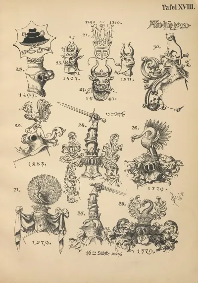 Heraldischer Handbuch Fur Freunde Der Wappenkunst Pl 17