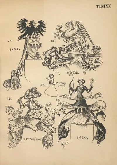 Heraldischer Handbuch Fur Freunde Der Wappenkunst Pl 19