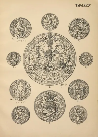 Heraldischer Handbuch Fur Freunde Der Wappenkunst Pl 35