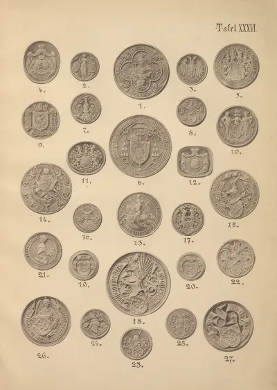 Heraldischer Handbuch Fur Freunde Der Wappenkunst Pl 36