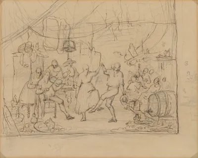 Herbergscene Met Dansend Boerenpaar