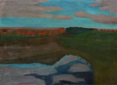 Herbstlandschaft Am Weyerberg Mit Tumpel