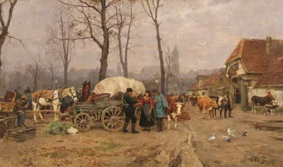 Herbstlicher Viehmarkt