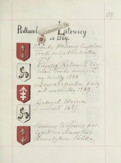 Herby Rzeczypospolitej Polskiej I W X Litewskiego T 1 Pl 192