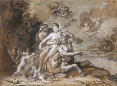 Hercules And Deianira With The Centaur Nessus