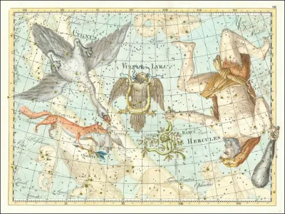 Hercules Cygnus Coelum Stellatum