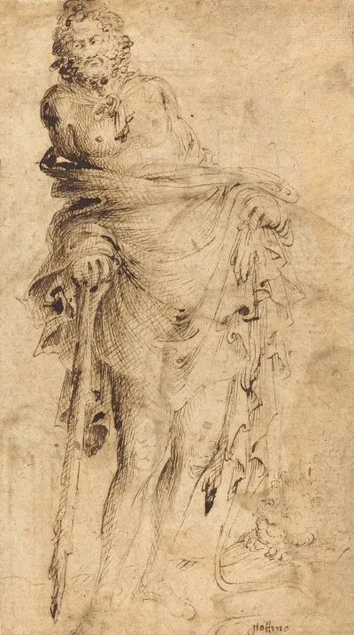 Hercules Leaning On His Club Recto
