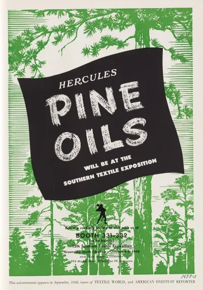 Hercules Pine Oils Will Be At The Southern Textile Exposition