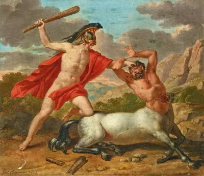 Hercules Slays A Centaur