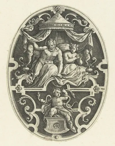 Hercules Strangles The Two Snakes In His Cradle