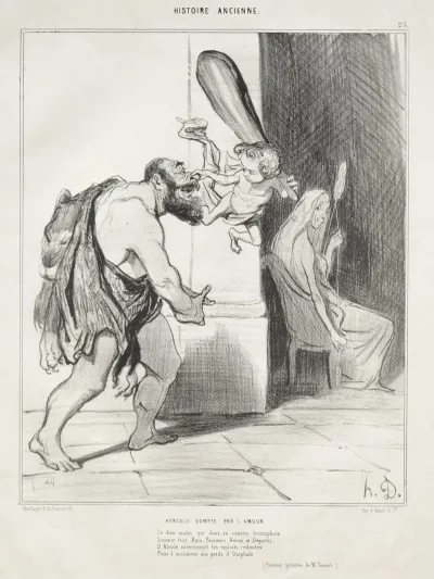 Hercules Tamed By Love
