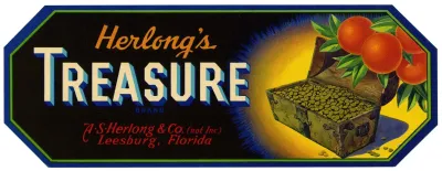 Herlongs Treasure Brand Citrus Label